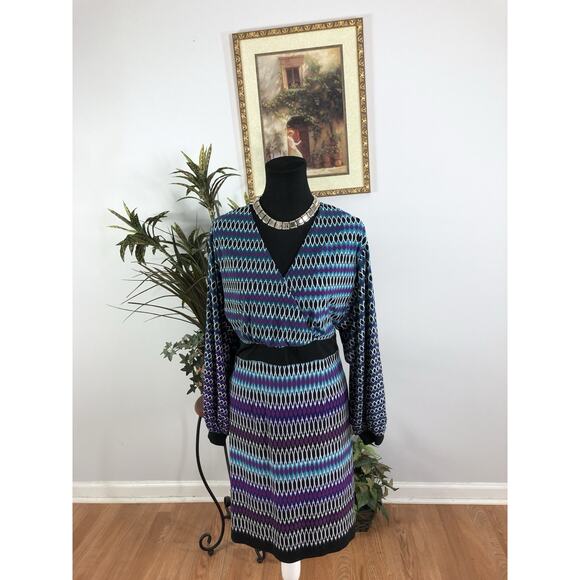 Laundry By Design Women Dress LG Boho Vacation Resort Wear Sleeveless Zip Back - Picture 1 of 11